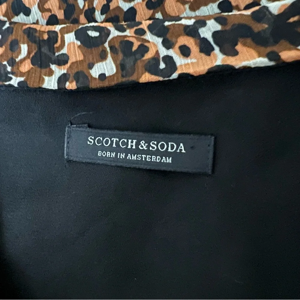 Scotch & Soda Dress Girls Size XL Leopard Print Wide Oversized Fit